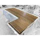 Oak L shaped desktop