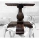 Walnut Jacob Pedestal - with top - sanded 