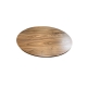 Walnut round top/ satin lacquer 