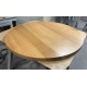 Oak Round top- satin lacquer - 40mm thick  