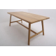 Rustic Style Table - Shown in Oak with Rustic Profile / Square Corner