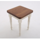 Farmhouse Style Stool - Shown with Pencil Round profile + 30mm Corners