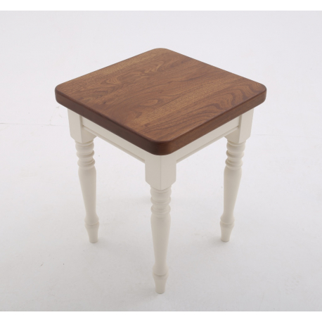 Farmhouse Style Stool - Shown with Pencil Round profile + 30mm Corners