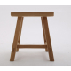 Rustic Style Stool - Shown in Oak with Rustic Profile / Square Corner