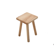 Simple Stool Made To Order - Shown in Ash with 50mm Radius Corners & Bullnose edge profile