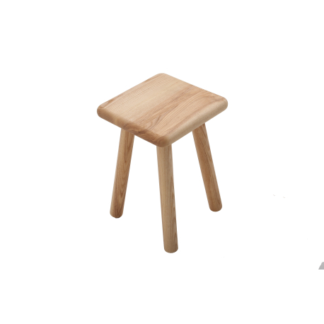 Simple Stool Made To Order - Shown in Ash with 50mm Radius Corners & Bullnose edge profile