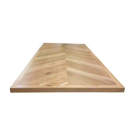 Oak Herringbone Top - matt lacquer 