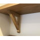 Oak Shelf Cut to size with 'A' Bracket